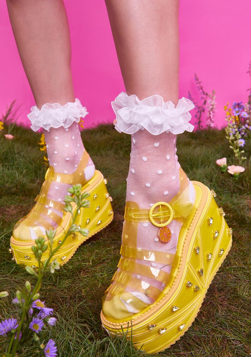 Sugar Thrillz Platform Jelly Sandals