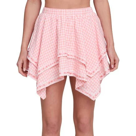 Avec Les Filles Women's A-line Mini Skirt