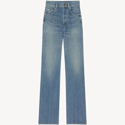 Saint Laurent Women's 70's Authentic Denim Jeans