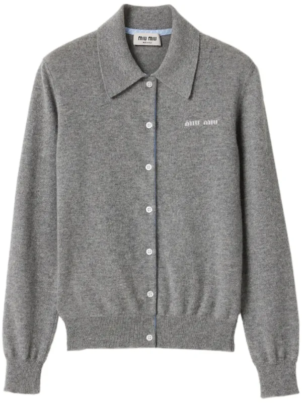 Button-up Cashmere Cardigan