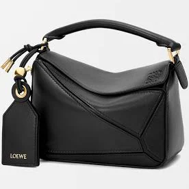 Woman Loewe Featherlight Puzzle Leather Mini Bag