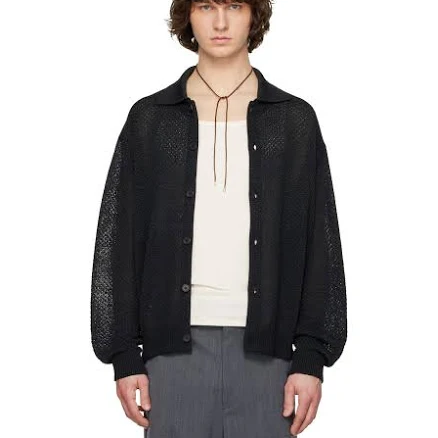 Solid Homme Collar Button Cardigan