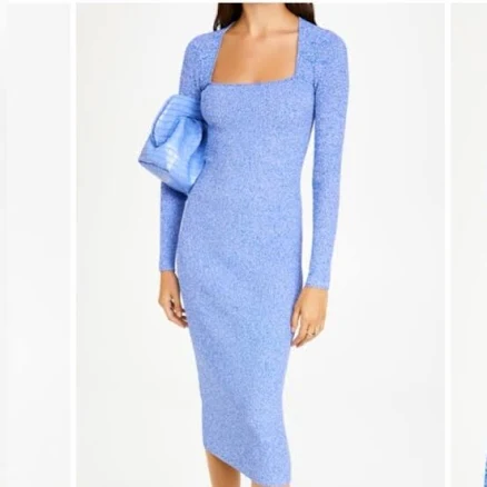 GANNI Women's Melange Knit Dress
