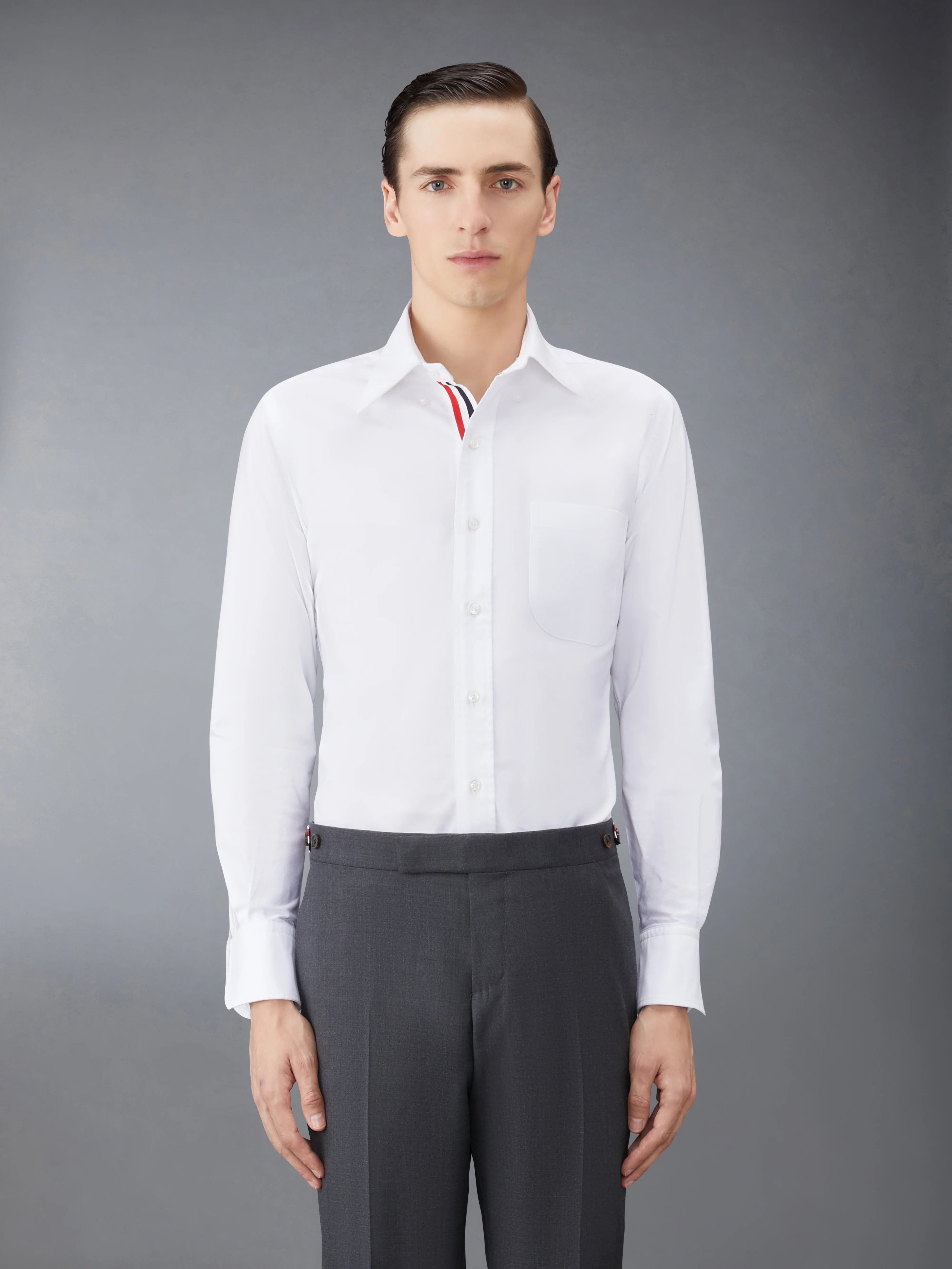 Grosgrain Placket Oxford Shirt