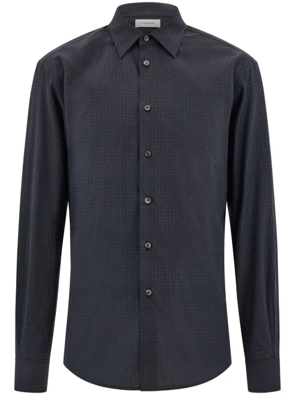 Textured-finish Shirt