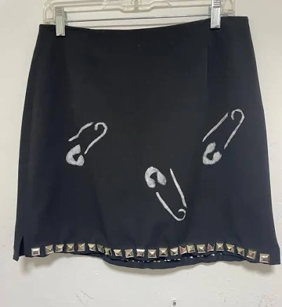 Safety Pin Punk Skirt