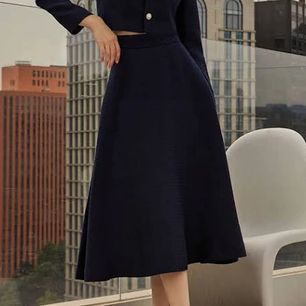 IvanaHelsinki [SAMPLE SALE] Bell Tweed Midi Skirt - 2 Colors by W Concept