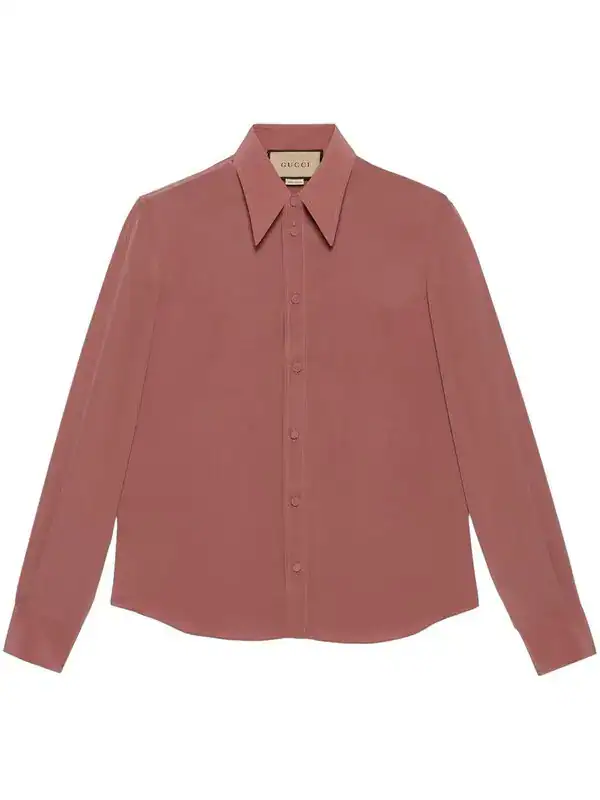 Long-sleeved Silk Shirt