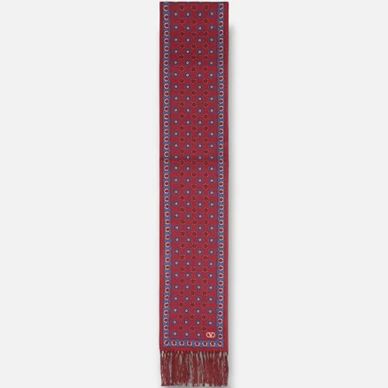 Valentino Garavani Men's Silk Fringed Rectangle Scarf