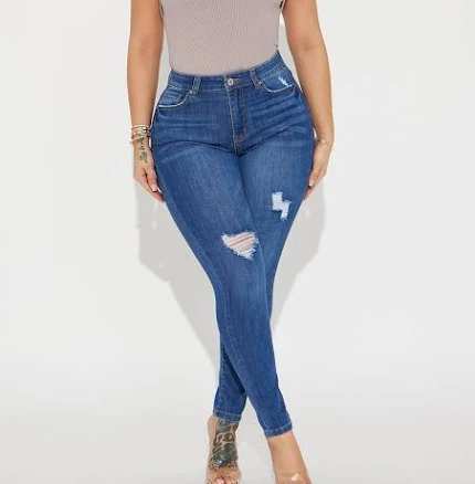 Fashion Nova Women's Higher Frequency Stretch Ripped Skinny Jeans