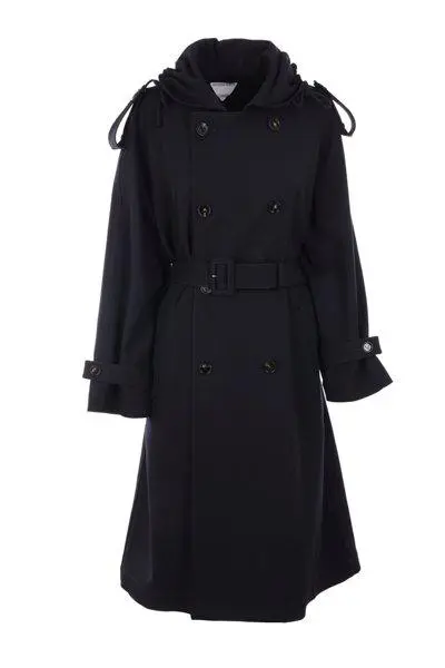 Double-Breasted Belted Trench Coat