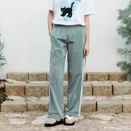 ROLAROLA STRING FRILL TRACK PANTS