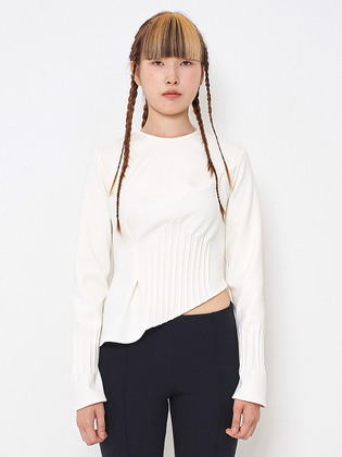 Pintuck Jersey Top