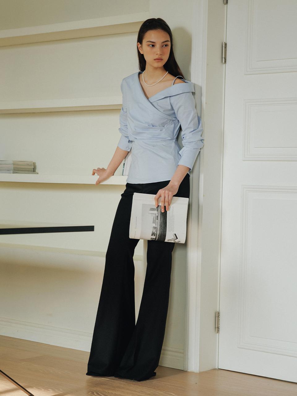 Vashti Bootcut Wool Trousers