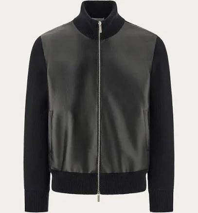 Ferragamo Men's Leather Bomber Jacket