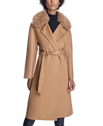 Julia & Stella By Maximilian Women's Fur-Trimmed Cashmere Coat