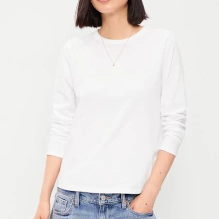 Old Navy Women's Everywear Long-Sleeve T-Shirt