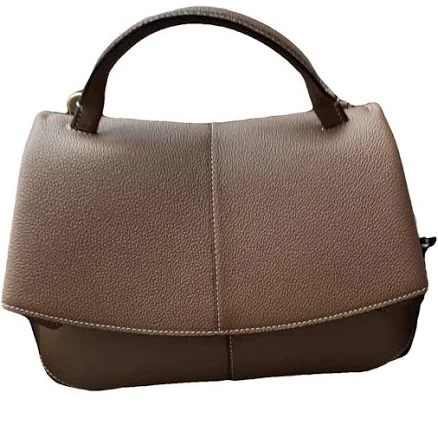 Polene Camel Textured Leather Mokki Handbag
