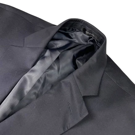 Michael Kors Men’s Wool Blend Silver Buttons 2-button Blazer Navy Blue
