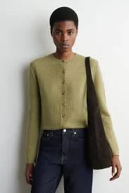 Zigzag-Knit Mohair-Blend Cardigan