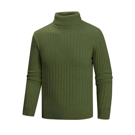Men's Casual Slim Fit Long Sleeve Turtleneck Sweater