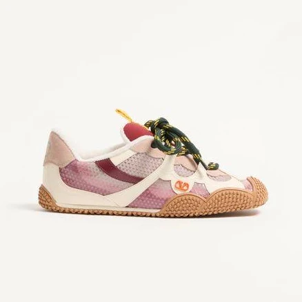 Valentino Garavani Amphibia Sneakers In Rubberized Calfskin Woman