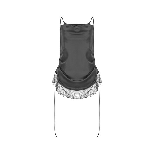 Side Shirring Detailed Dress