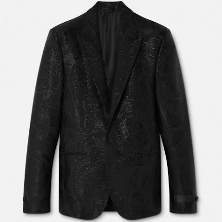 Versace Men's Jacquard Wool-Blend Blazer