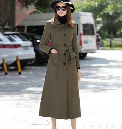 Single Breasted Belted Trench Coat