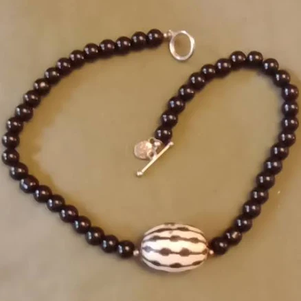 Sterling Silver Onyx Necklace