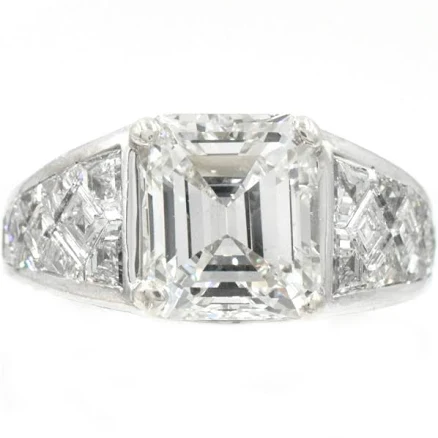 Graff Emerald Cut Diamond Engagement Ring