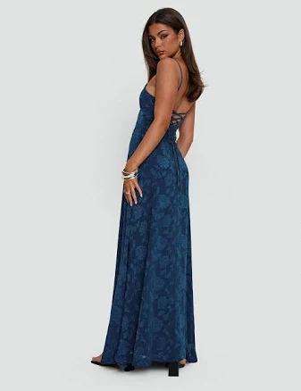 South Of France Maxi Dress | Navy | Womens | Princess Polly