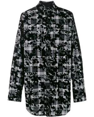Geometric Print Oversized Shirt