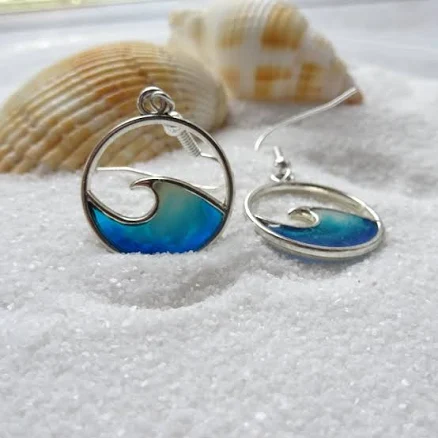 Wave Resin Earrings