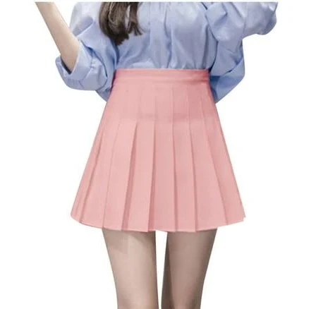 Lokisa Women's High Waist Pleated Mini Skirt with Tummy Control