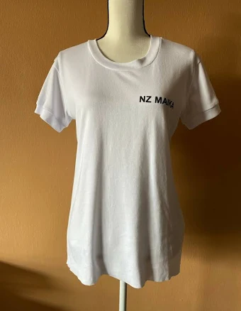 Natasha Zinko Nz Maika Hirshleifers White 100% Cotton Tee Tshirt Top
