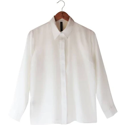 Pure Silk Crepe-de-Chine Classic Shirt