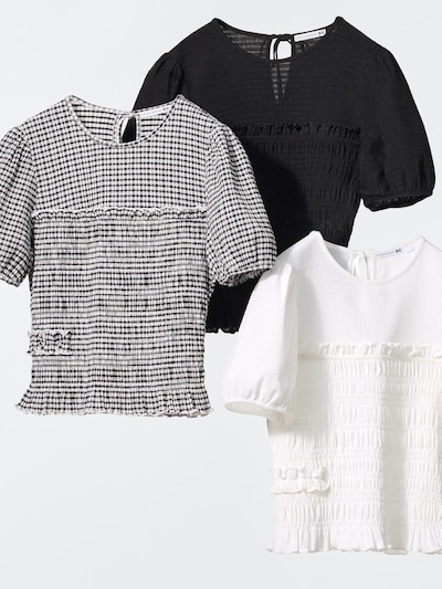 유니클로 UNIQLO and Cecilie Bahnsen 세실리아반센 셔링 볼륨 슬리브 T 484418