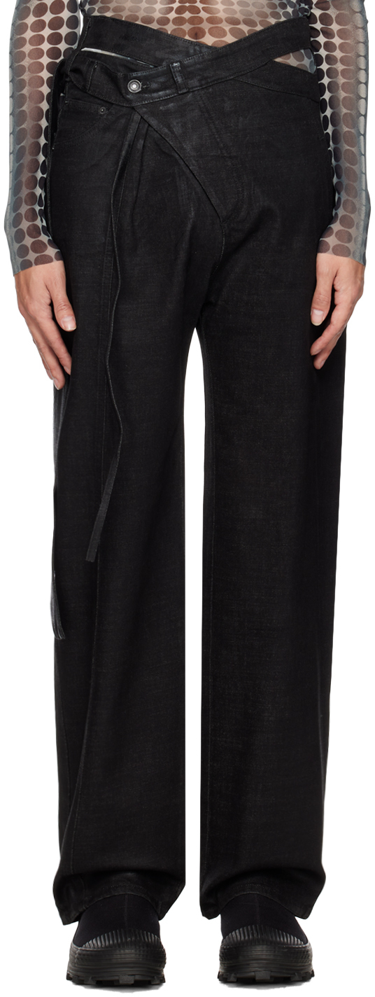 Black Signature Wrap Jeans