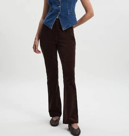 Karen Millen Women's Stretch Cord Kickflare Jeans