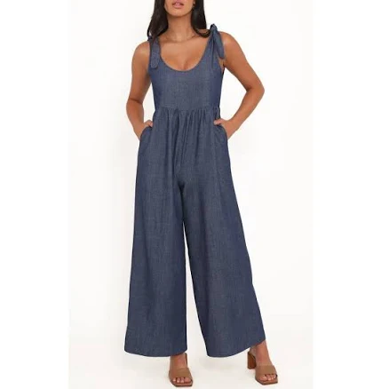 Petal & Pup Women's Ayla Chambray Jumpsuit