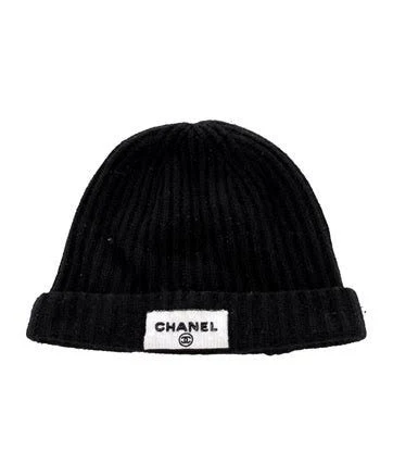 CHANEL Sequin Letter Logo Beanie
