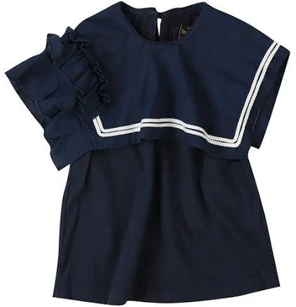 Ruffle Sailor Collar Tee