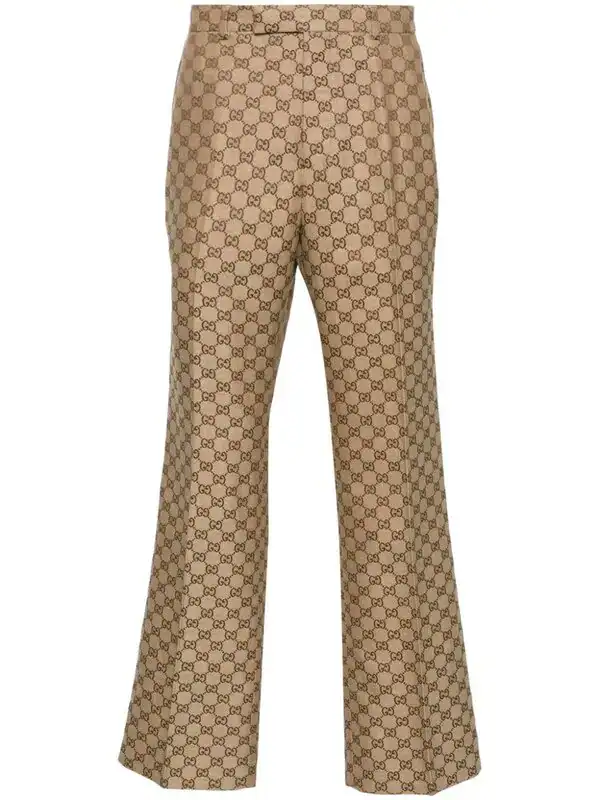 GG Monogram Straight-leg Trousers