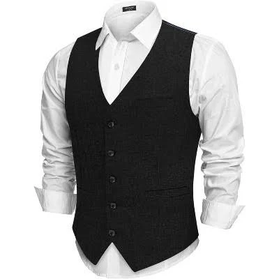 COOFANDY Men's Slim Fit Casual Suit Vest