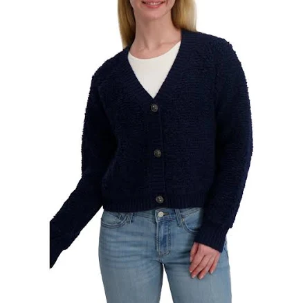 Lucky Brand Women's Raglan Sleeve Bouclé Cardigan