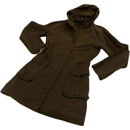 Bensimon Brown Cotton Hooded Duffle Coat Size 36 FR