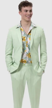 Mint Green Suit Sage Green Linen Suit