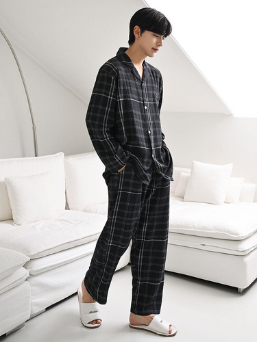 Chest Logo Pajama Long Set