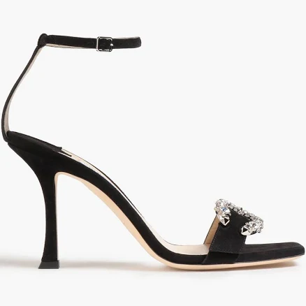 Jimmy Choo Women's Black Marsai 90 Sandals